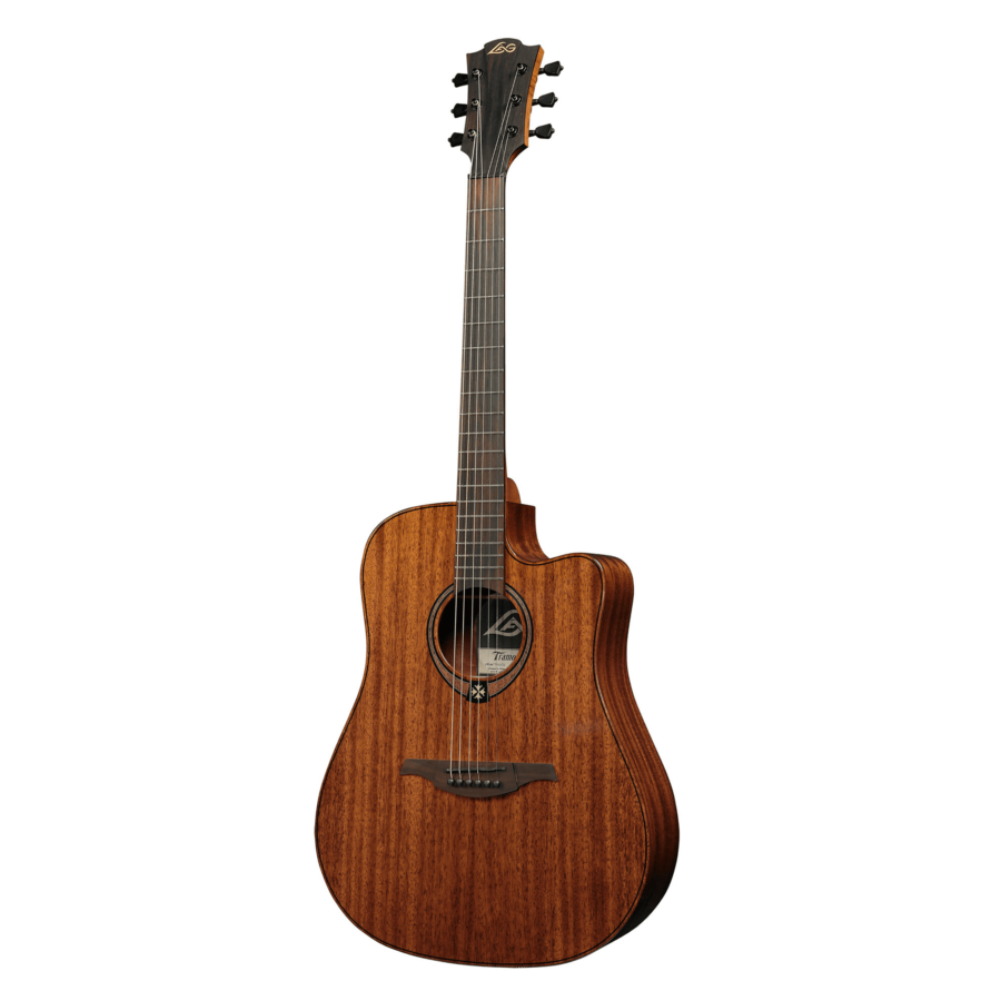 guitare bois marron